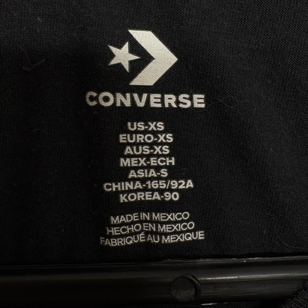 Converse Chuck Taylor All Star Black Graphic T-Shirt - XS men - Picture 5 of 6